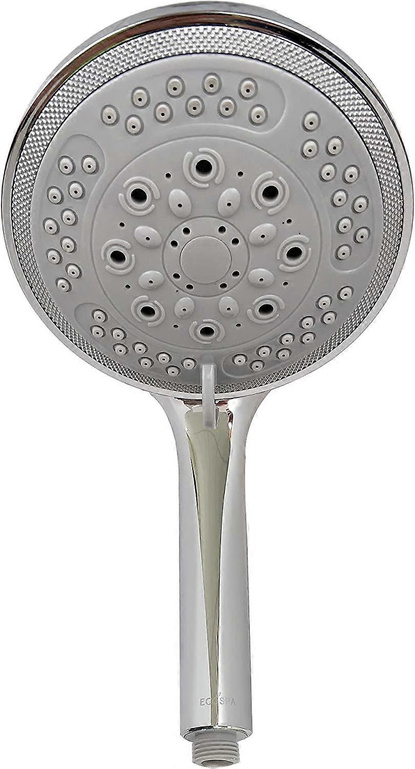 Large Shower Head Universal Bath Shower Handheld Handset Chrome 8 Mode Function