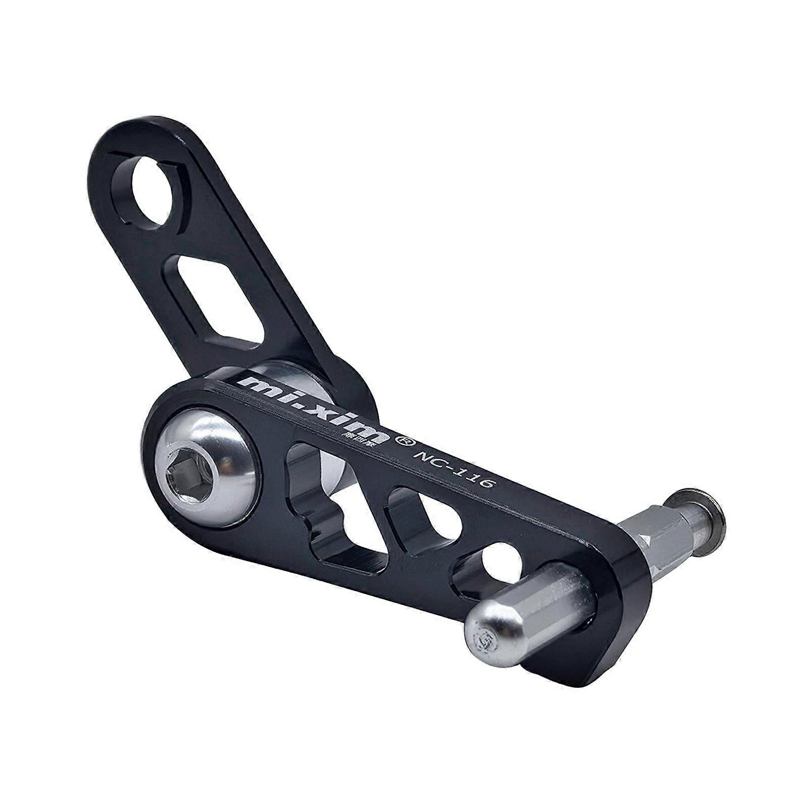 Instrument de întindere a lanțului pentru biciclete Întinzător de lanț pentru deplasare spate Întinzător de lanț pentru călătorie în aer liber Negru