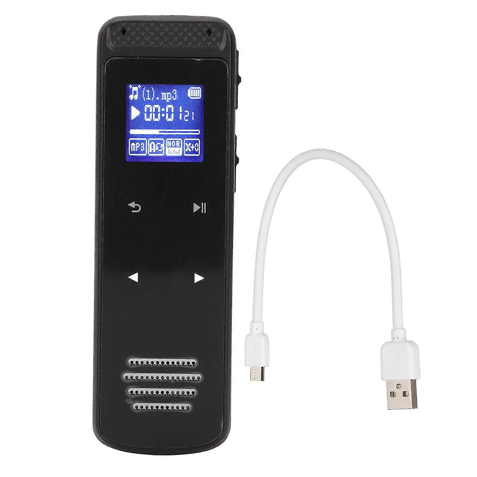 16GB AI Smart HD Noise Reduction Zinc Alloy Mini Voice Recorder - Ideal for Lecture, Meeting, and Interview