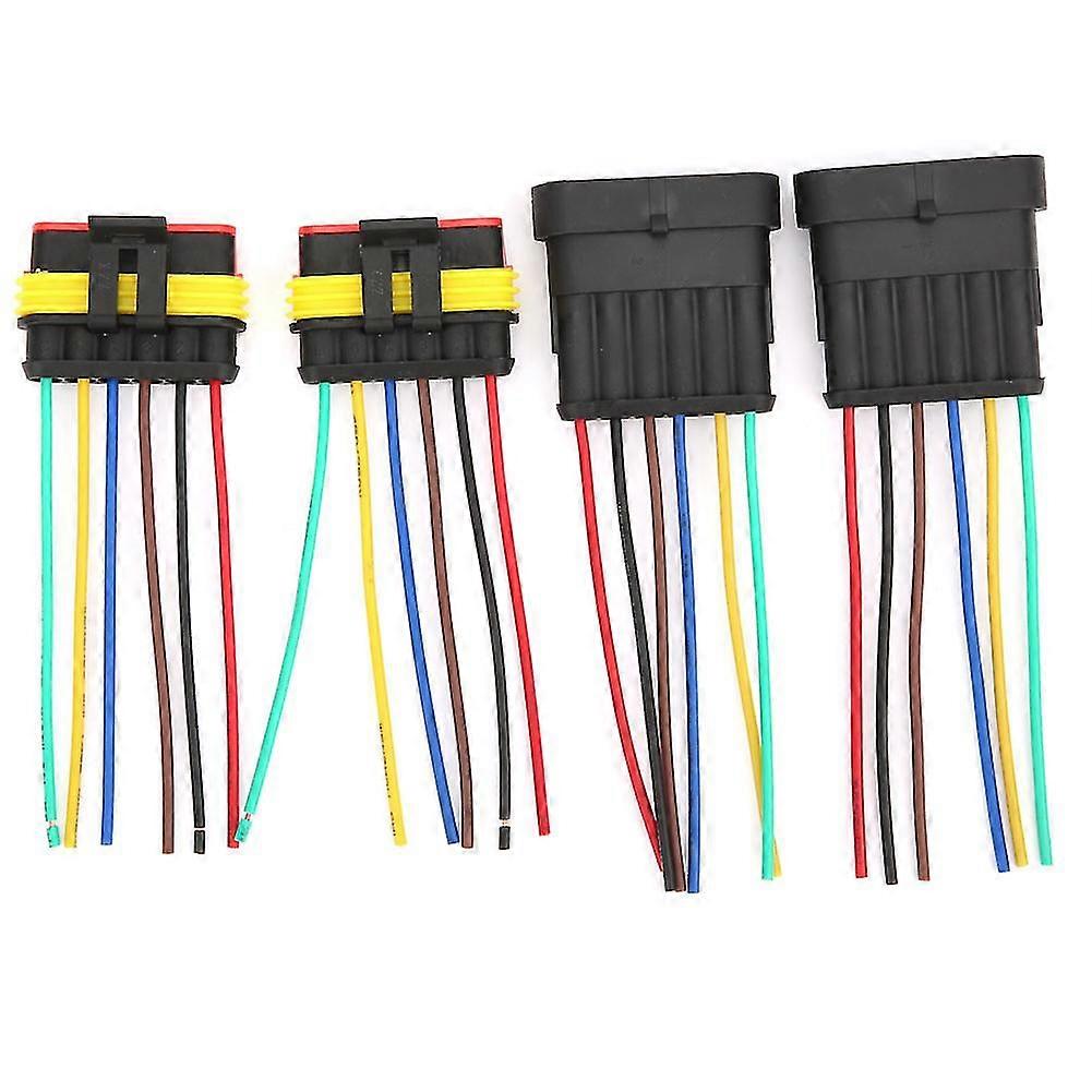 Waterproof Car Electrical Connector Plug with Wire Cable - 2 Sets (456 Pin)