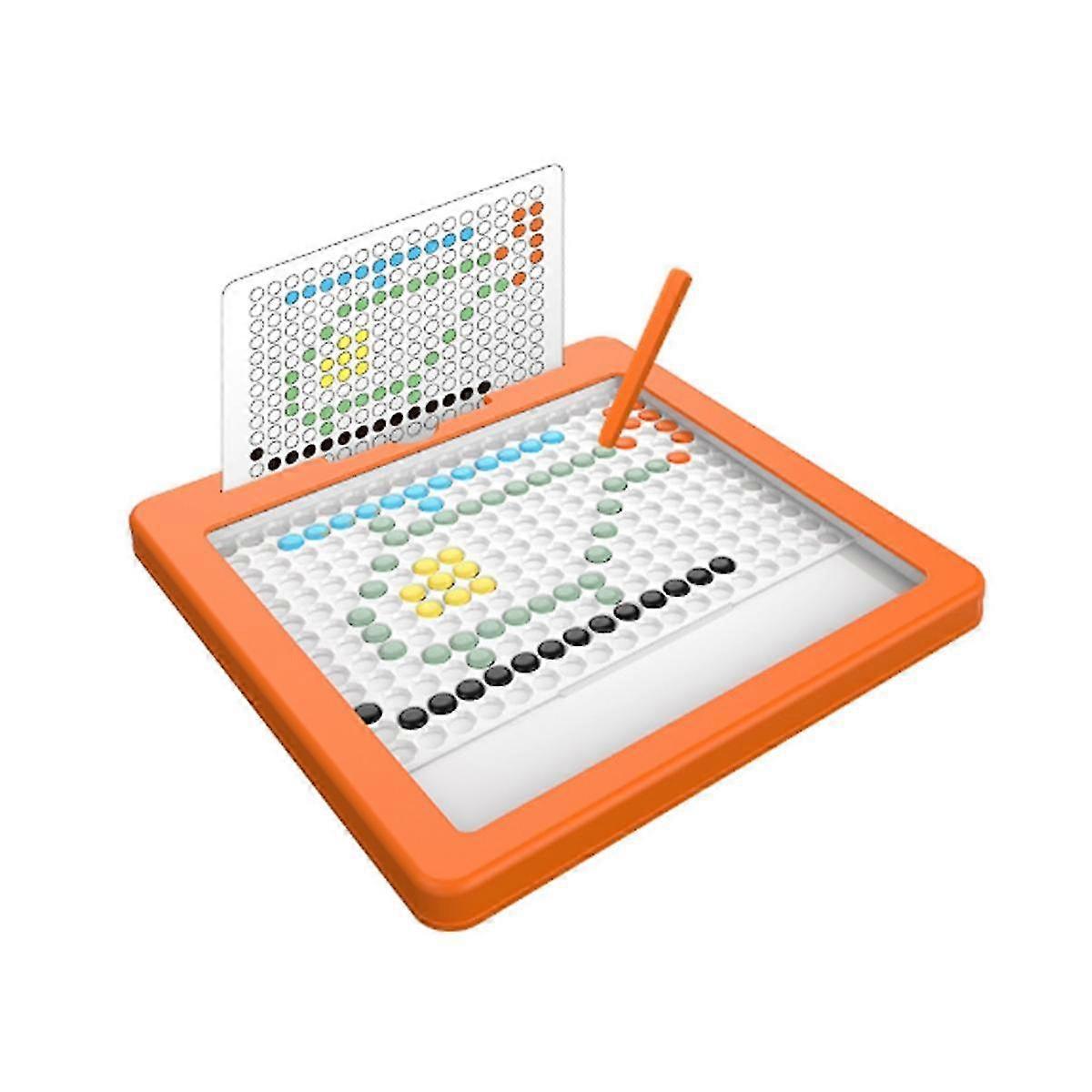 Magnetic Pencil Drawing Board Pencil Control Baby Early Enlightenment Education Drawing And Creation Toys(orange)
