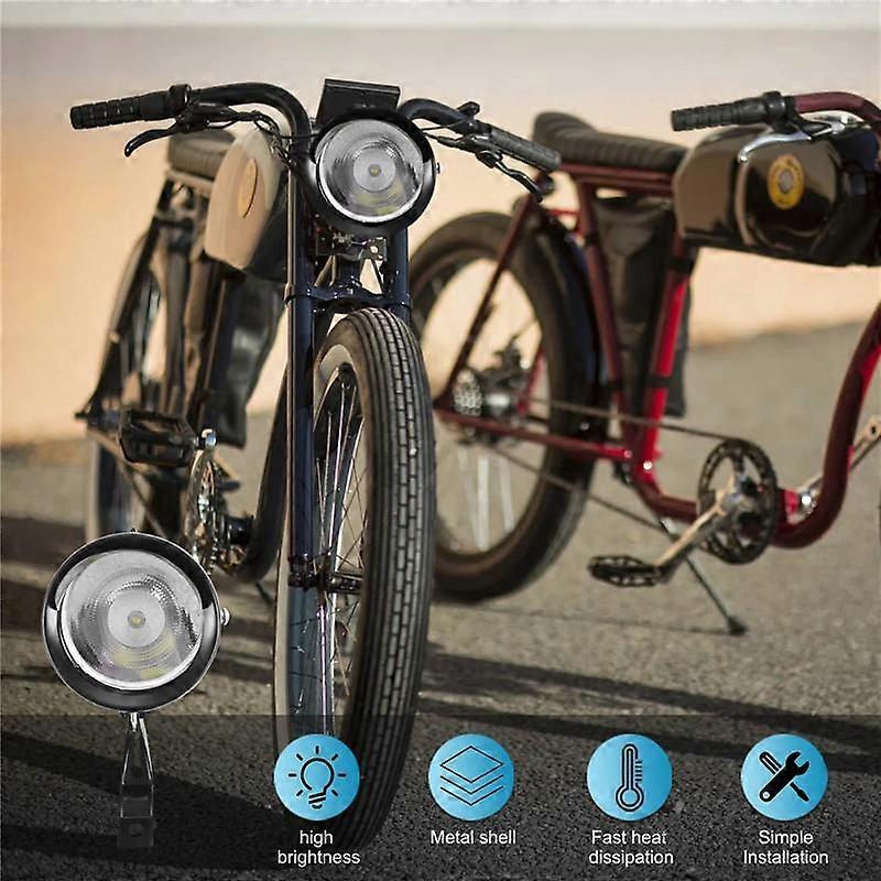 180 Lumen Bright Retro Bicycle/Bike/Cycling Tricycle light LED Headlight Safety Lamp