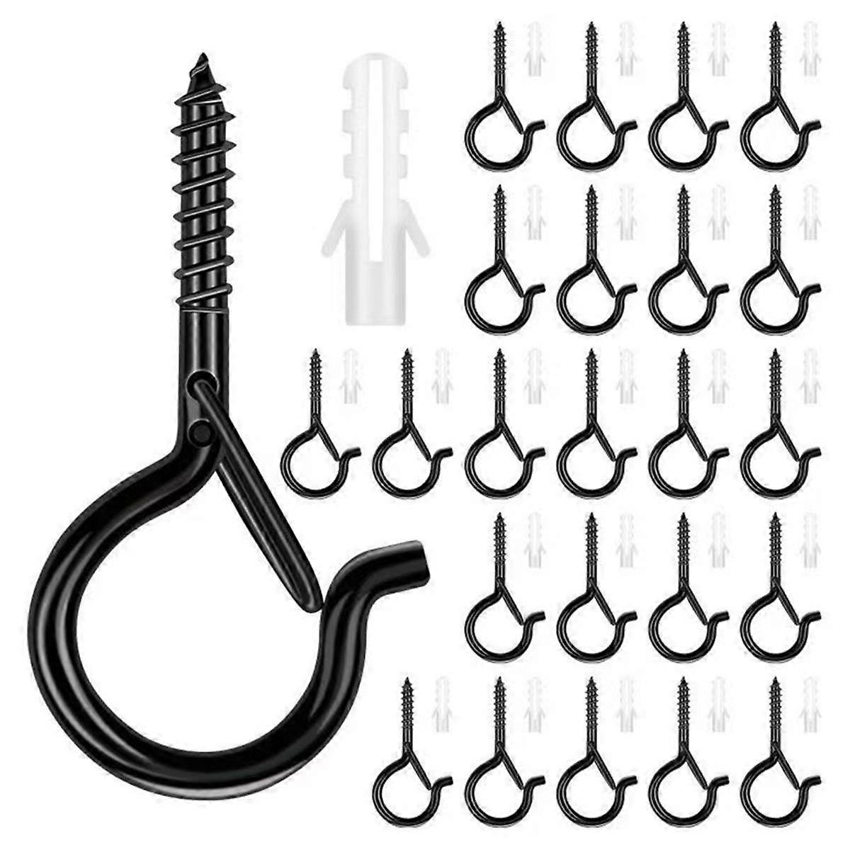 Spiral Hook for Hanging Plants, Outdoor String Light Hook, Ceiling Hook for Hanging Lamps and Plant