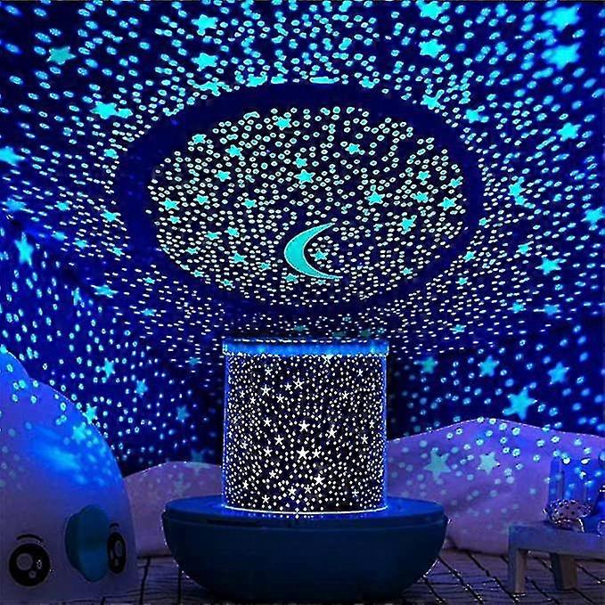 Remote Control And Timer Design Seabed Starry Sky Rotating Led Star Projector For Bedroom Night Light For Kids Night Color Moon Lamp For Children Ba
