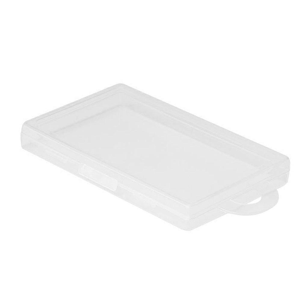 Rectangular Plastic Transparent Clear Storage Box Jewelry Container for Case Org