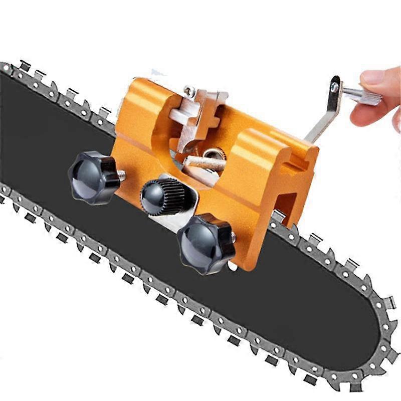 Dww-Hand-Operated Saw Chain Sharpener, Chainsaw Chain Sharpening Jig, Manual, Portable Chainsaw Chain Sharpener, for All Types of Chainsaws, for Lumbe