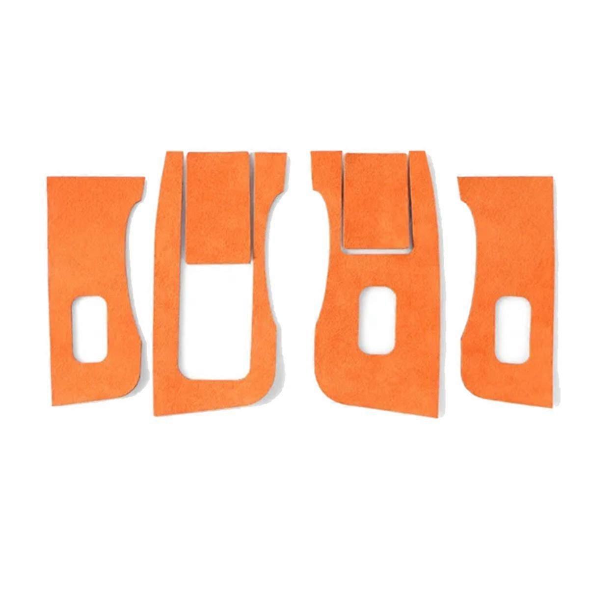 For Model 3 Model Y 2019-2023 Car Window Lifter Switch Control Panel Button Decor Sticker Interior LHD Orange