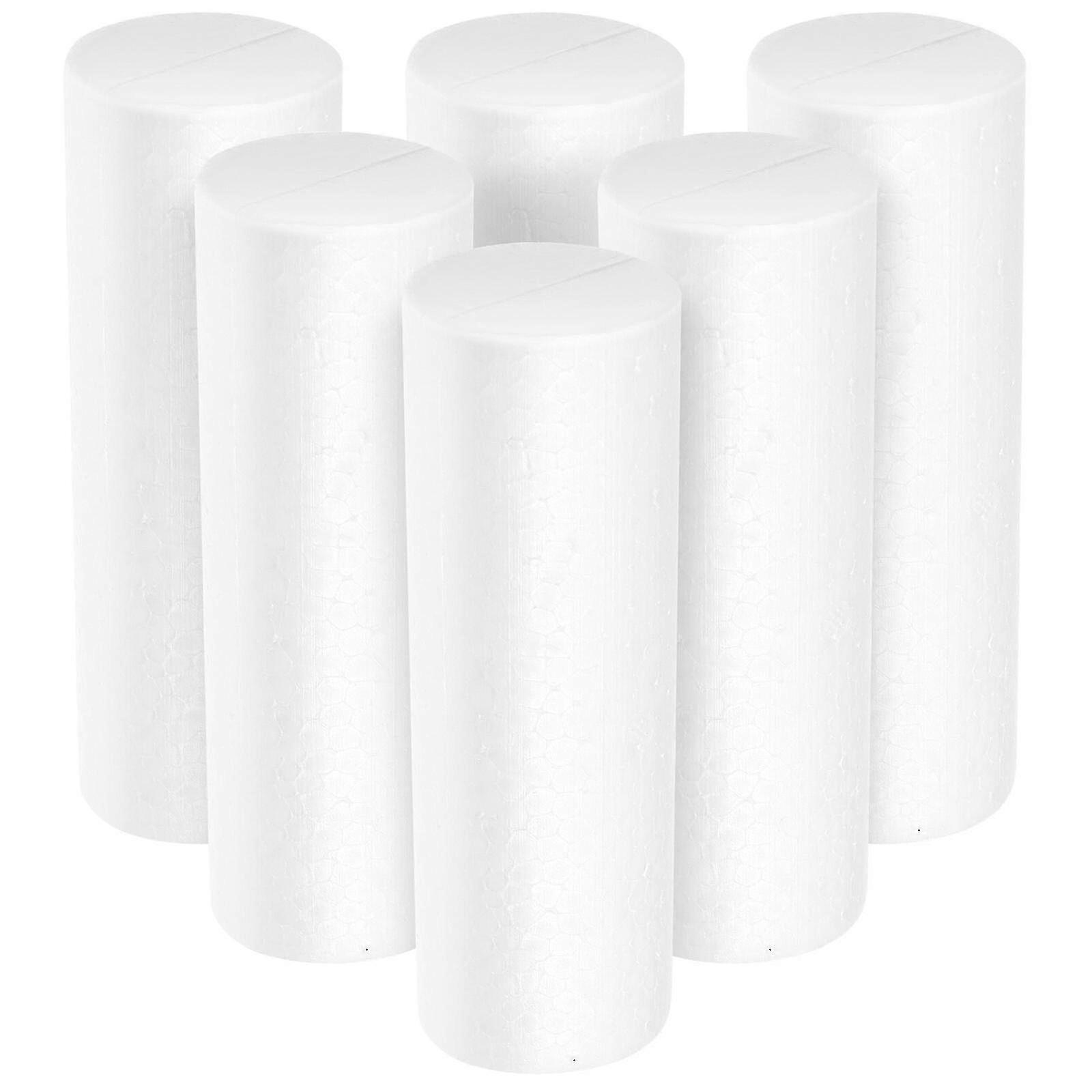 6 Pcs Decoration Home Floral Foam Cylinder Flower Arrangements Foam Polystyrene Foam Floral Foam Blocks Molds