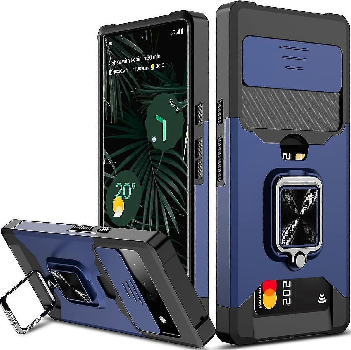 Duty Case Compatible Pixel 7 Pro/pixel 7 With Sliding Camera Coverring Kickd