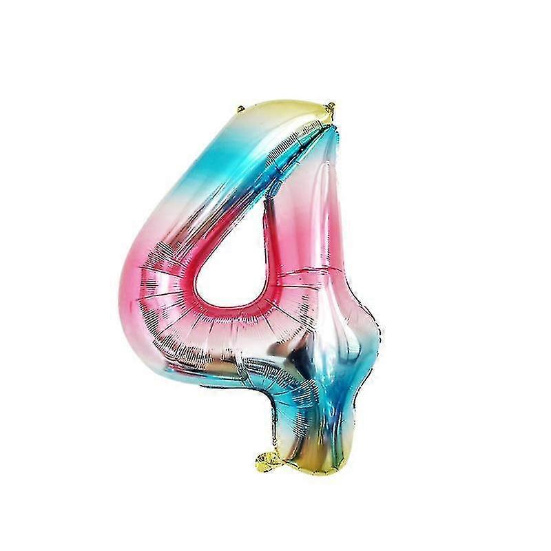 1pcs Ballon Nummer Vier