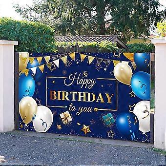 Decorazioni Compleanno 70° Blu E Oro - Banner Nido D'Ape E Centrotavola Per Festa Uomo/Donna, Anniversario