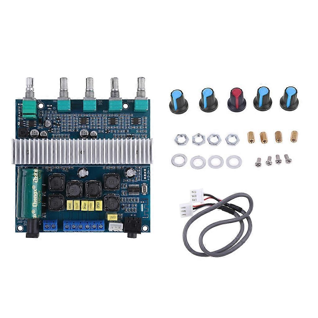 2*50W+100W Bluetooth-compatible 5.0 TPA3116D2 Power Subwoofer Amplifier Board 2.1 Channel Digital Audio Stereo Equalizer