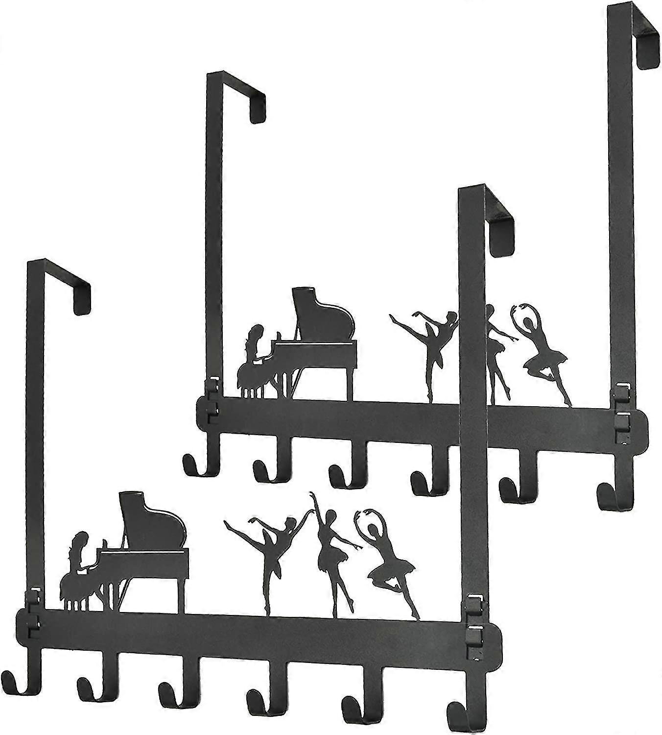 2024 Coat Hooks 2pack,door Hanger,over Door Organizer With 6 Hooks,hooks For Hanging,hooks