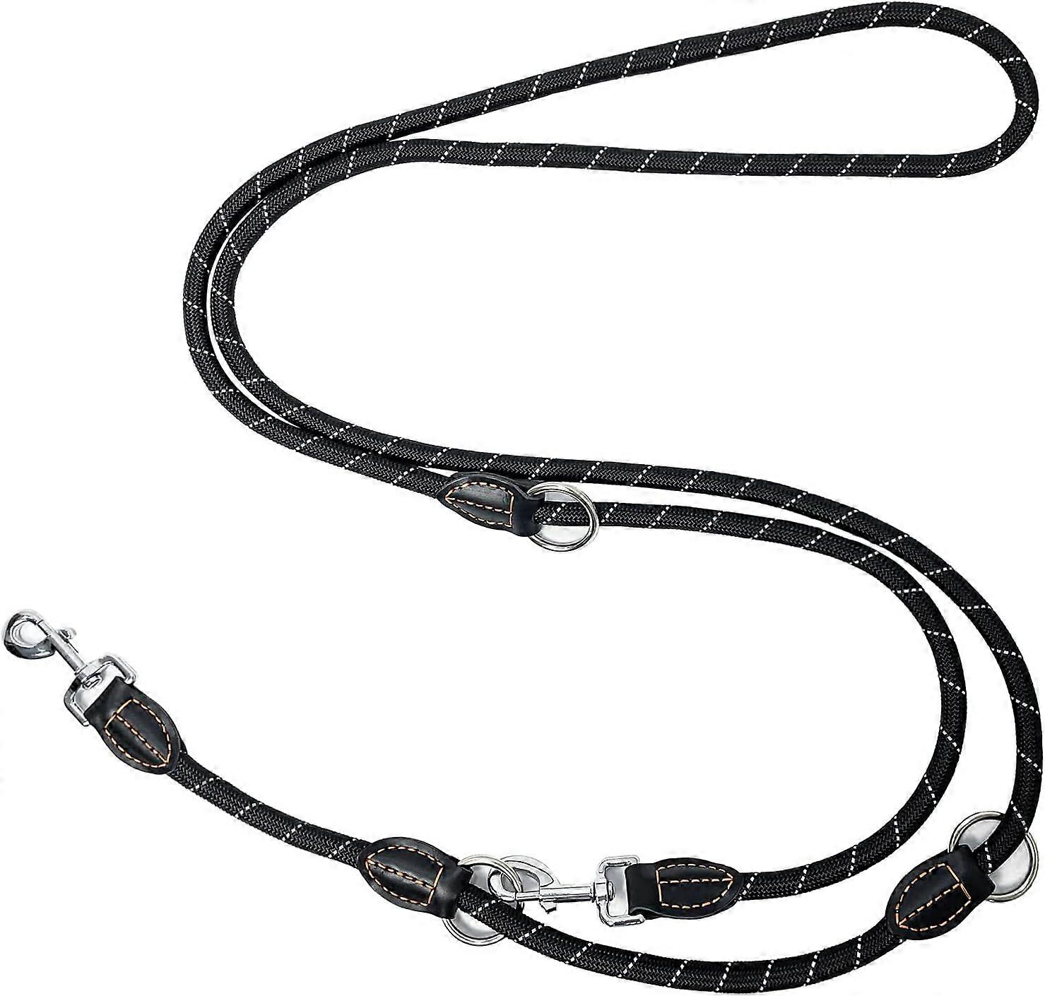 Dog Leash, 3M Multifunction Double Leash, 3 Direction Adjustable, Nylon Shoulder Leash