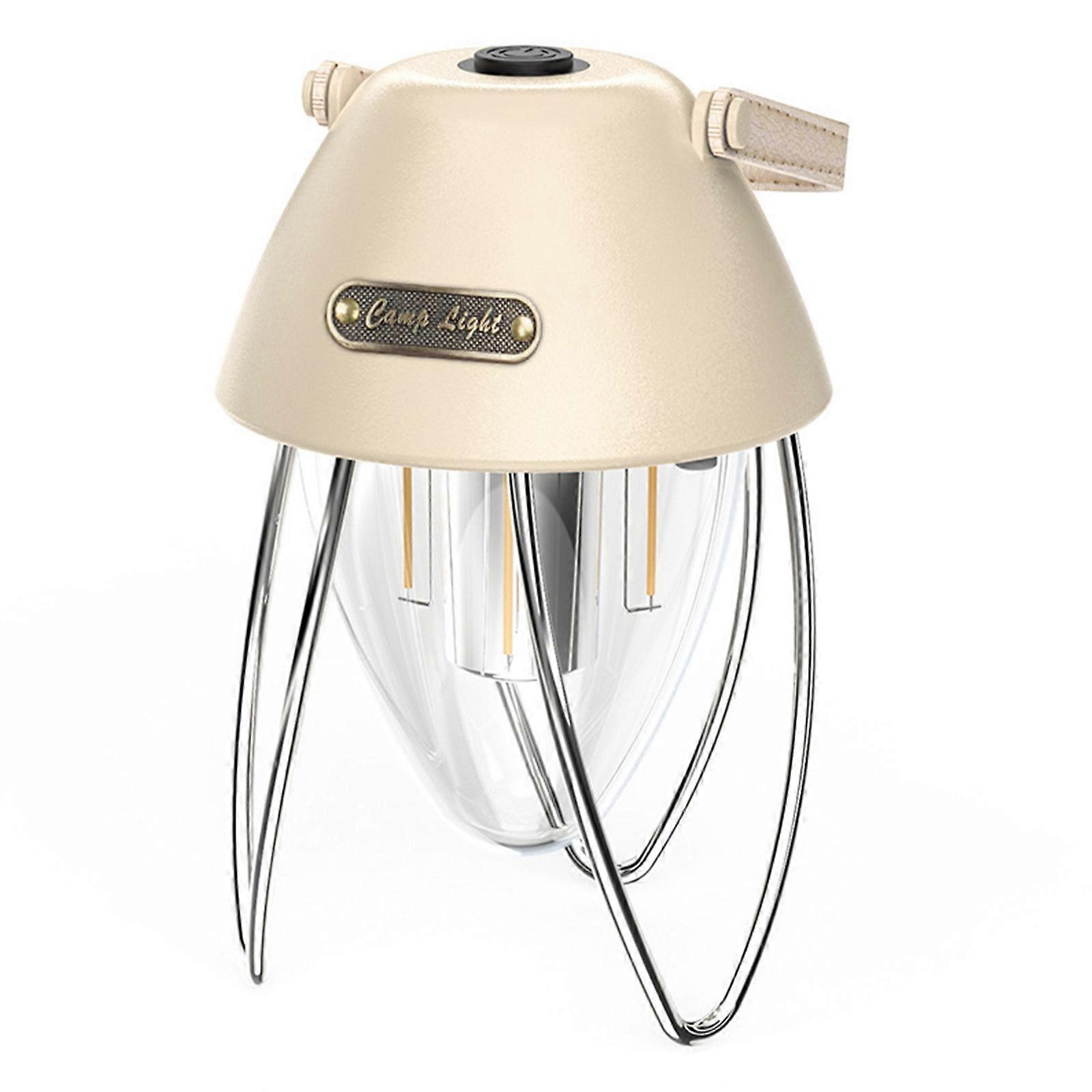 USB Rechargeabl LED Camping Lantern Lights Portable Retro Waterproof Energy-saving Lamps