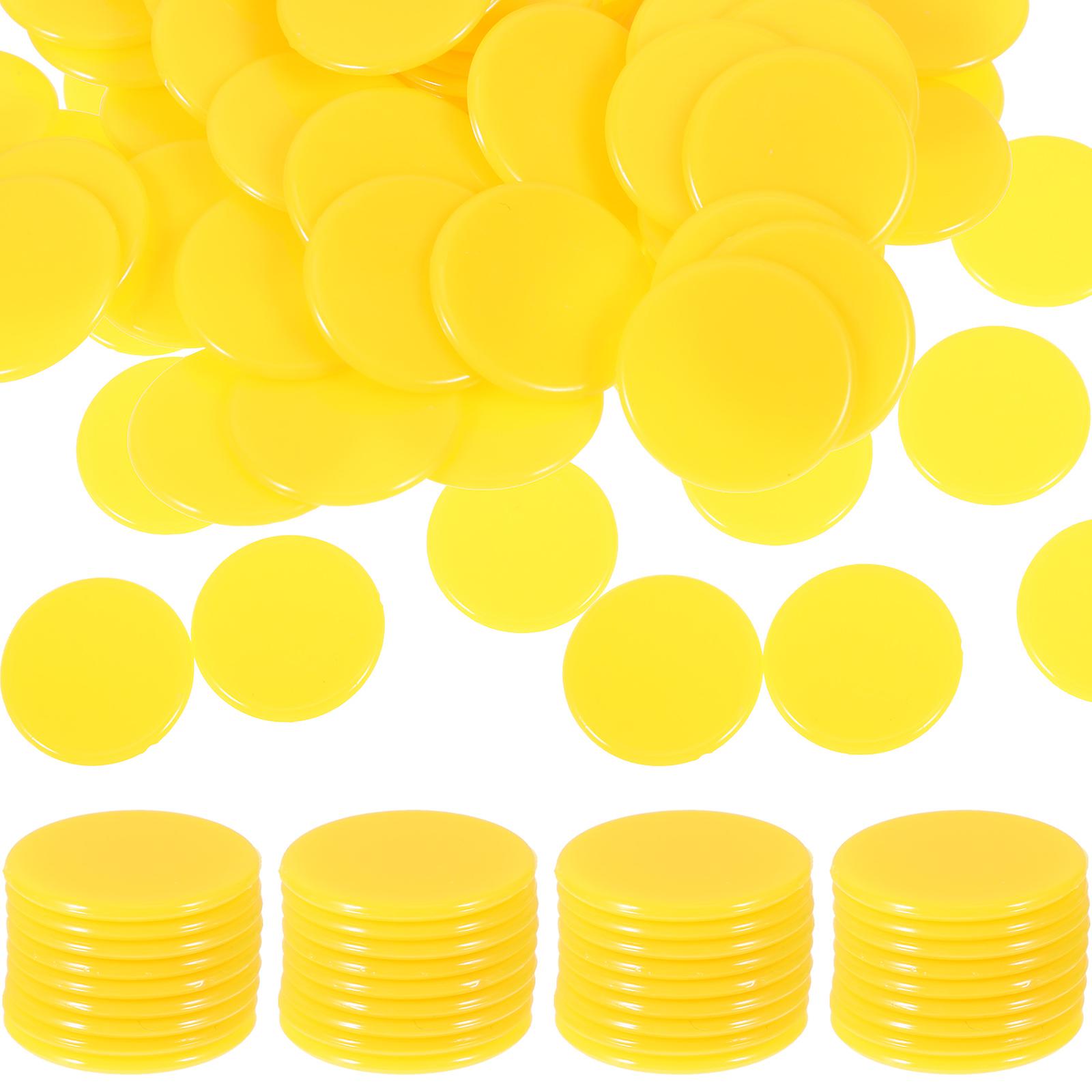 100pcs Bingo Counting Chips Game Counting Pieces Bingo Markers Gambling Game Counters