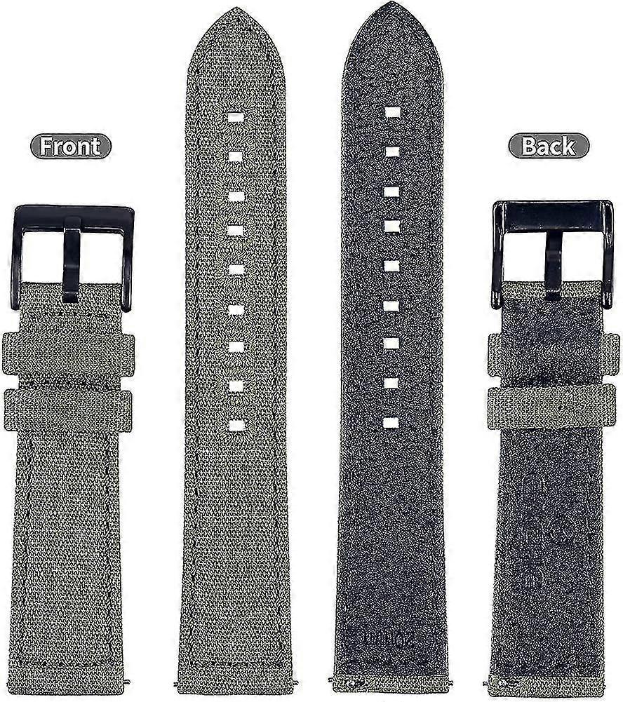 キャンバスレザーウォッチストラップ男性のためのキャンバスクイックリリースウォッチバンドより多くの色