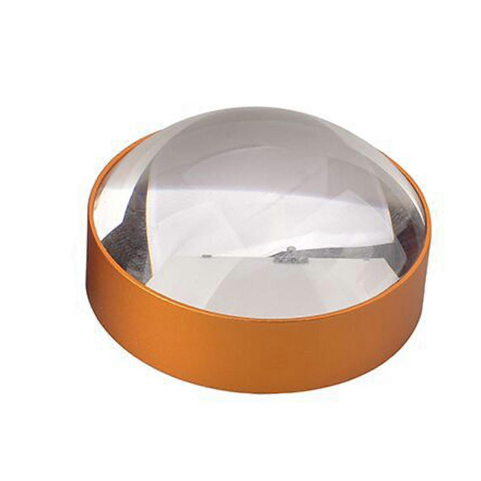 K9 4X 75MM Magnifying Glass Non-handle Easy to Use Furnishings Paperweight Dome Magnifying Glass for Reading QinHai