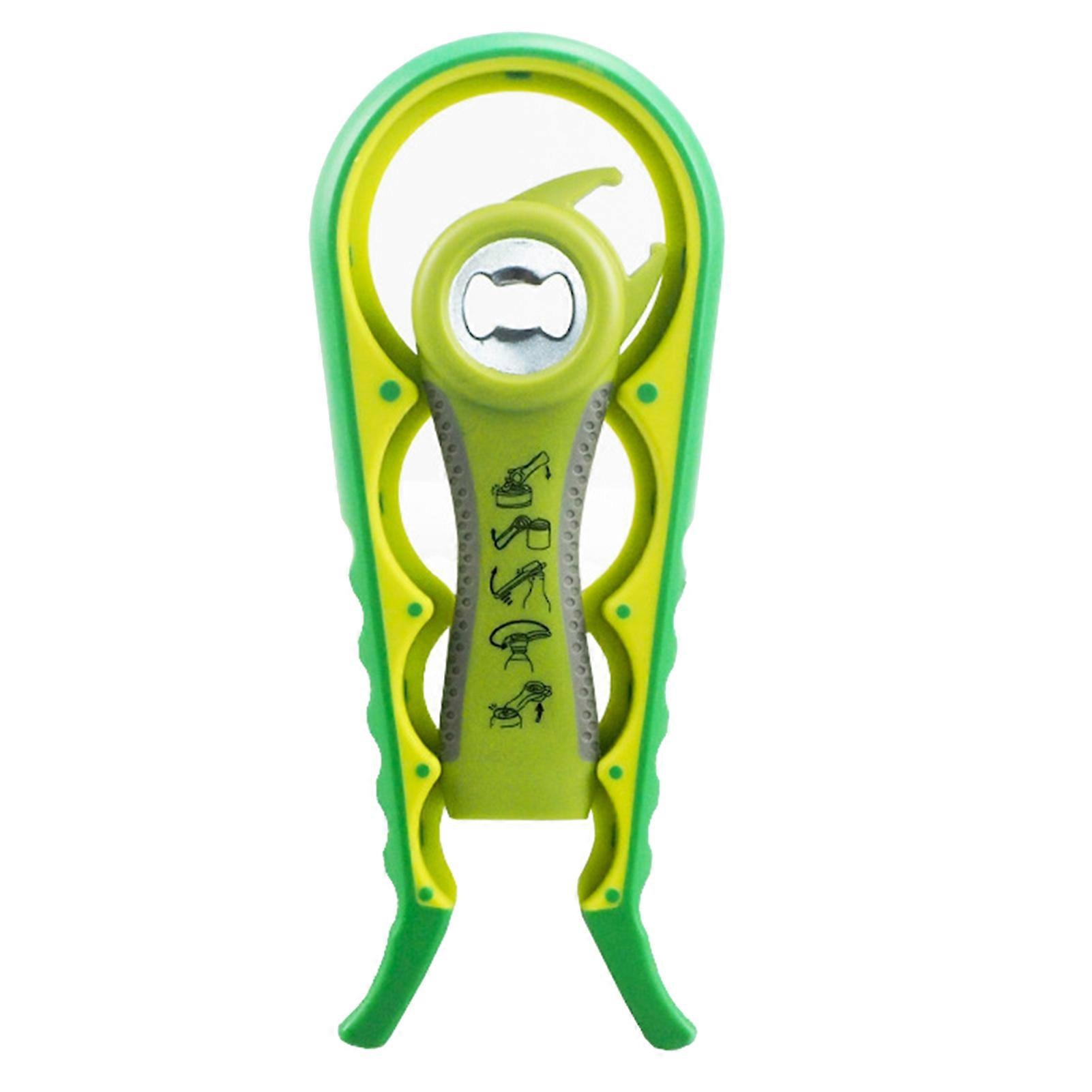 1 Set Can Opener Kit Multi-purpose Ergonomic Handheld Twist Off Lid Quick Opening Bottle Opener Bar Accessories QingHai