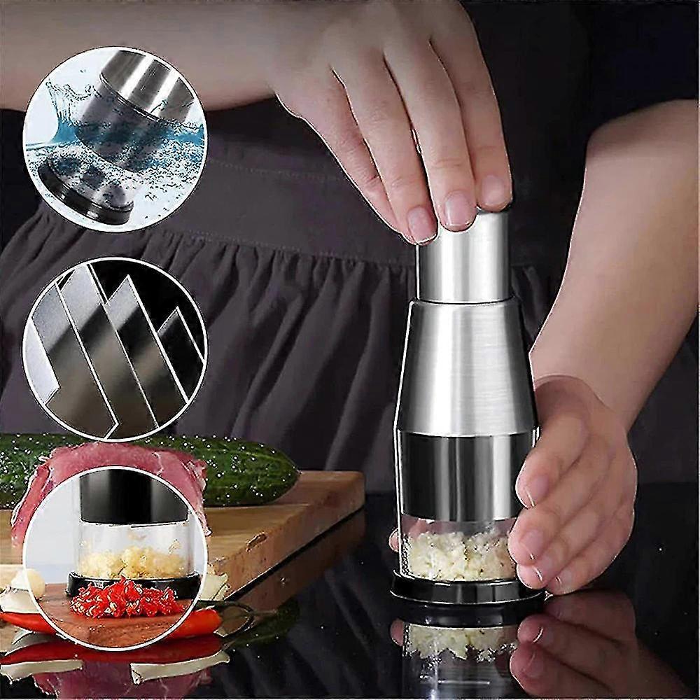 Kitchen Manual Hand Press Garlic Onion Chopper Cutter Kitchen Tool
