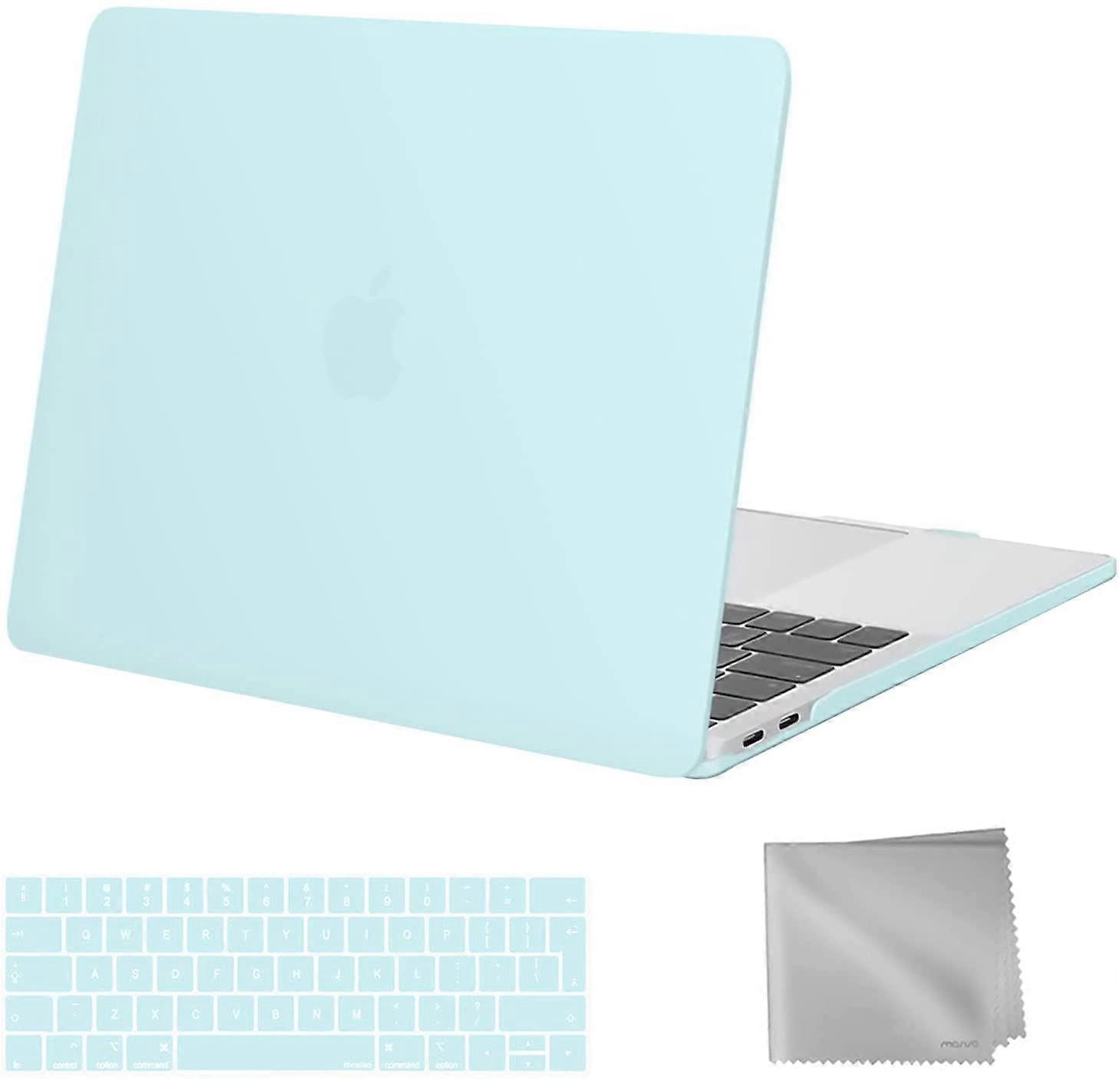 Water Cyan  Compatible with MacBook Pro 13 inch Case 2021-2016 Release A2338 M1 A2289 A2251 A2159 A1989 A1706 A1708, Plastic Hard Shell Case & Keyboar