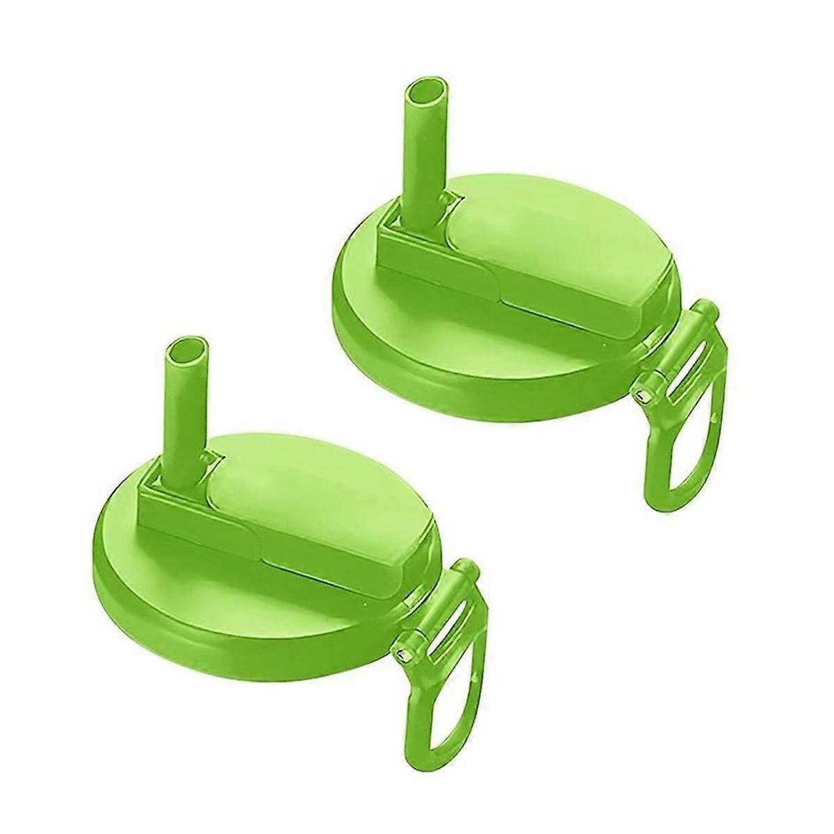 Soda Can Lids with Straw, Covers for Beer, Juice, Soda Tops Can Lid Covers with Straw Green