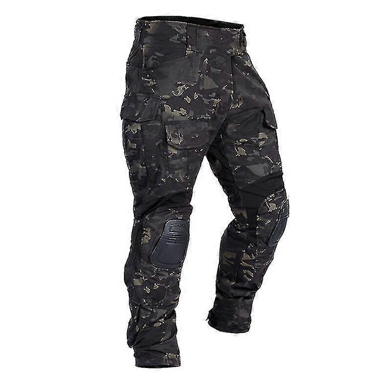 Män Combat Cargo Byxor med knäskydd Airsoft Taktiska byxor Multicam Cp Gen3 Camouflage Army Work Pant
