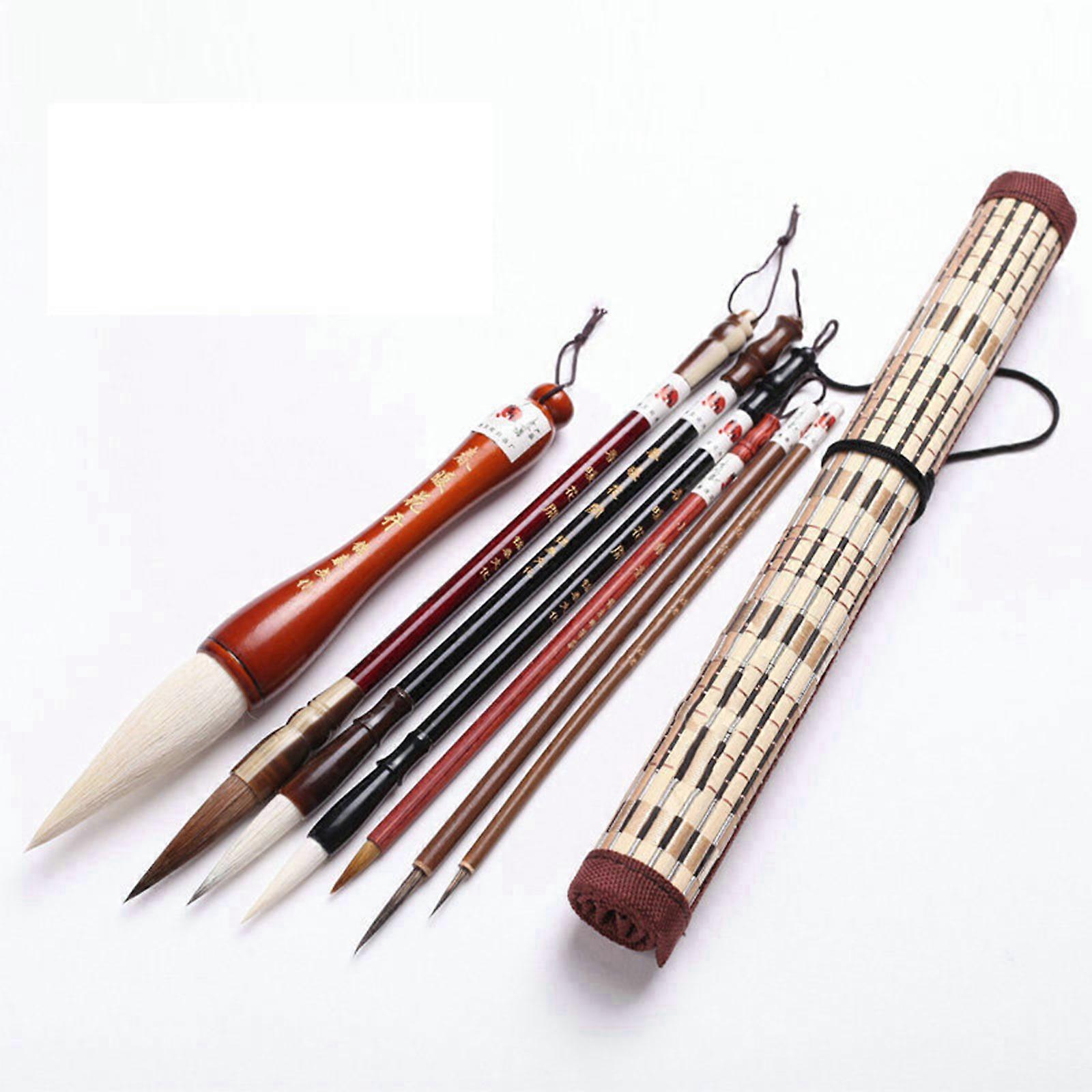 7/11 Set Practical Sumi Drawing Flexible Brush for Landscape Painting Couplets