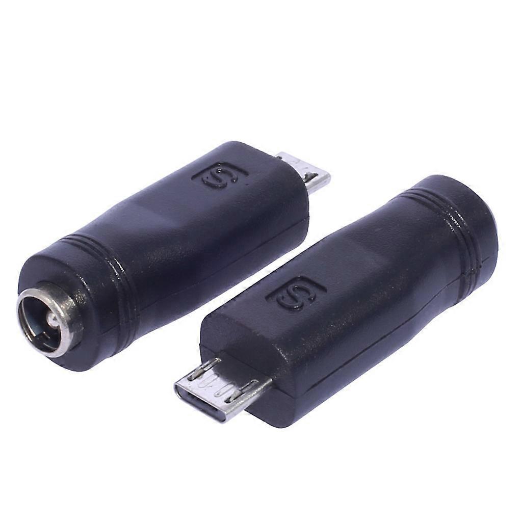  Profesionální napájecí adaptér DC5,5x2,1 mm, adaptér převodníku DC5521 na mini USB / micro USB / typ-c konektor