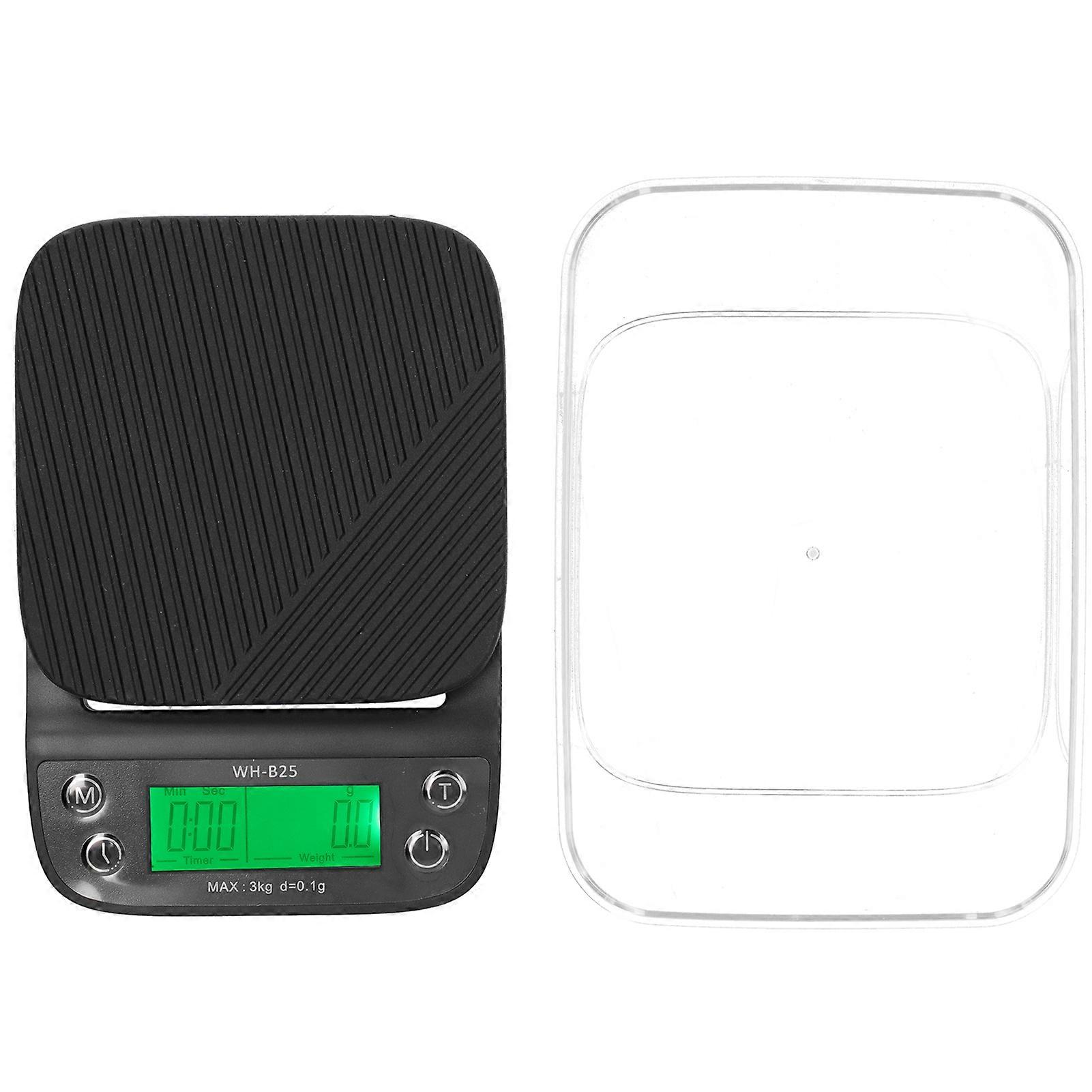 Coffee Kitchen Scale with Timer Food Baking 3KG Maximum Load LED Display Electronic Timing