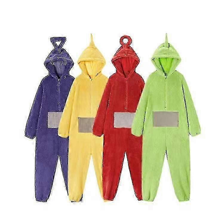 Teletubbies One Piece Pajamas Women's Homewear Men's And Women's Thickened Coral Fleece yyds