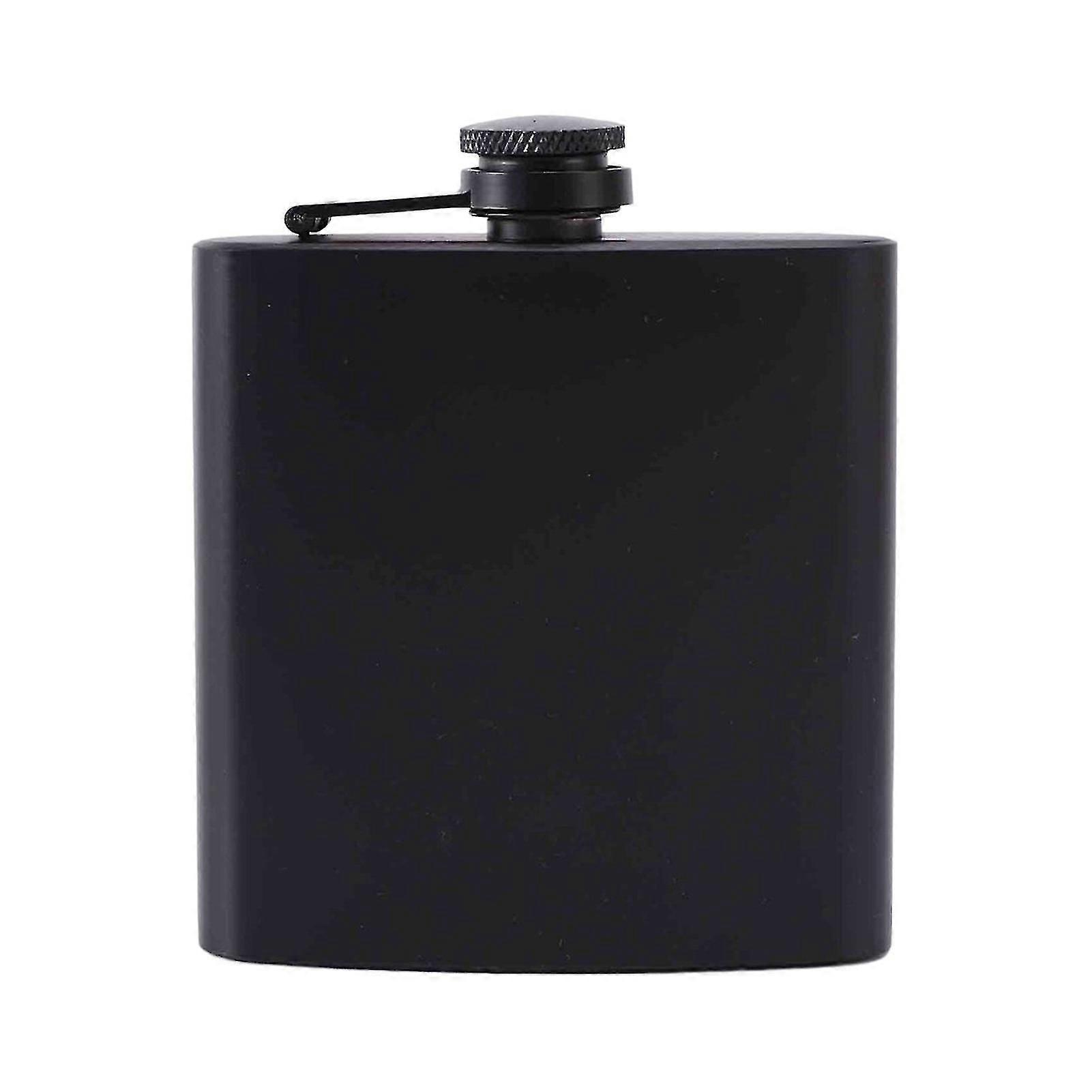 6oz/7oz/8oz Hip Flask Leak-proof Convenient Stainless Steel Matte Black Whiskey Flask For Outdoor