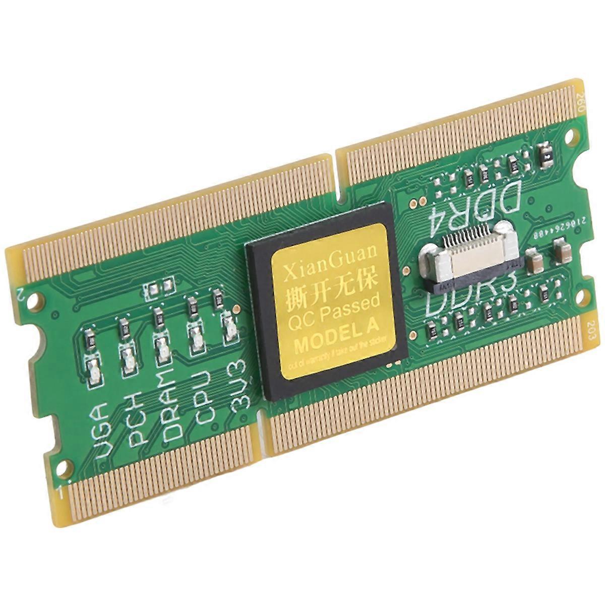 Laptop/Desktop Motherboard Memory Slot DDR3/DDR4 Diagnostic Analyzer Debug Test Card for DDR3/4 Notebook Repair