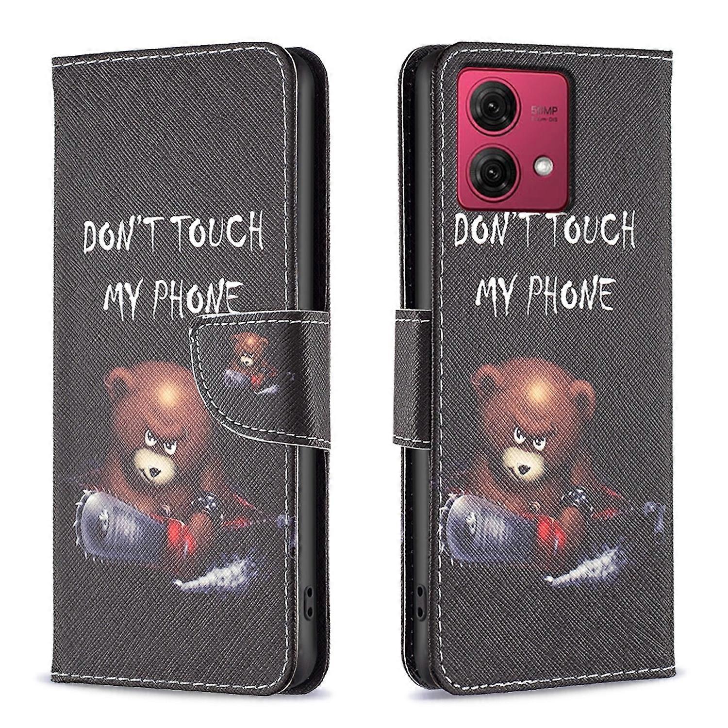 For Motorola Moto G84 5G Artificial Leather Book Wallet Protective Case Motif 1