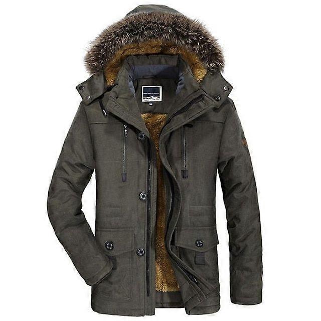 Veste d'hiver Hommes Plus Taille Coton Rembourré Chaud Parka