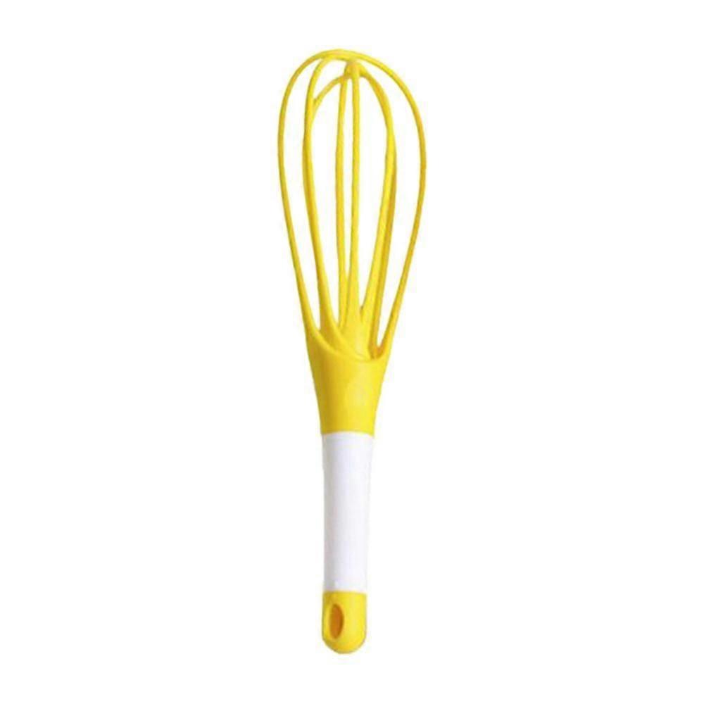 2-in-1 Collapsible Balloon And Flat Whisk Silicone Coated Steel Wire