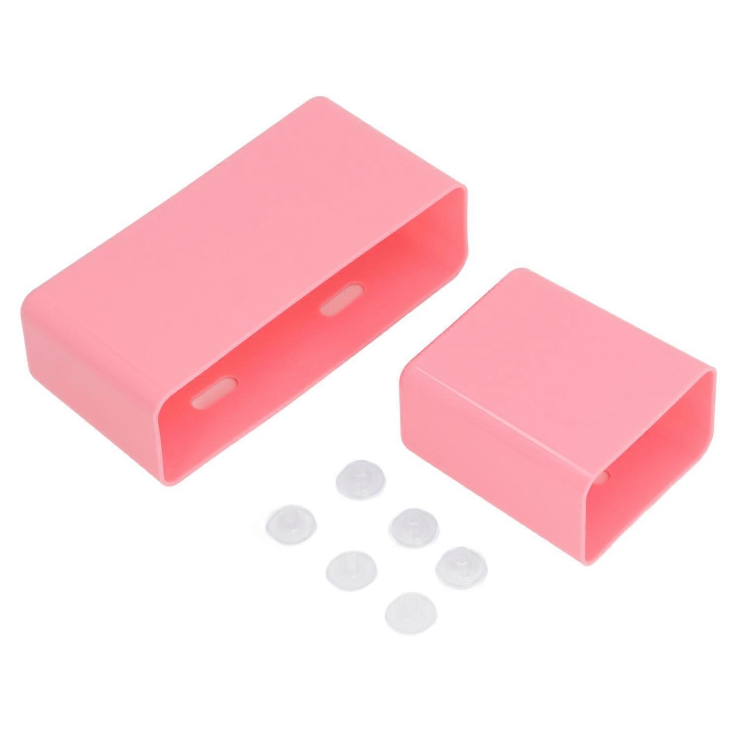 2Pcs Bogged Bag Phone Holder Plastic Multifunctional Universal Phone Case for Beach Bag Handbag Pink