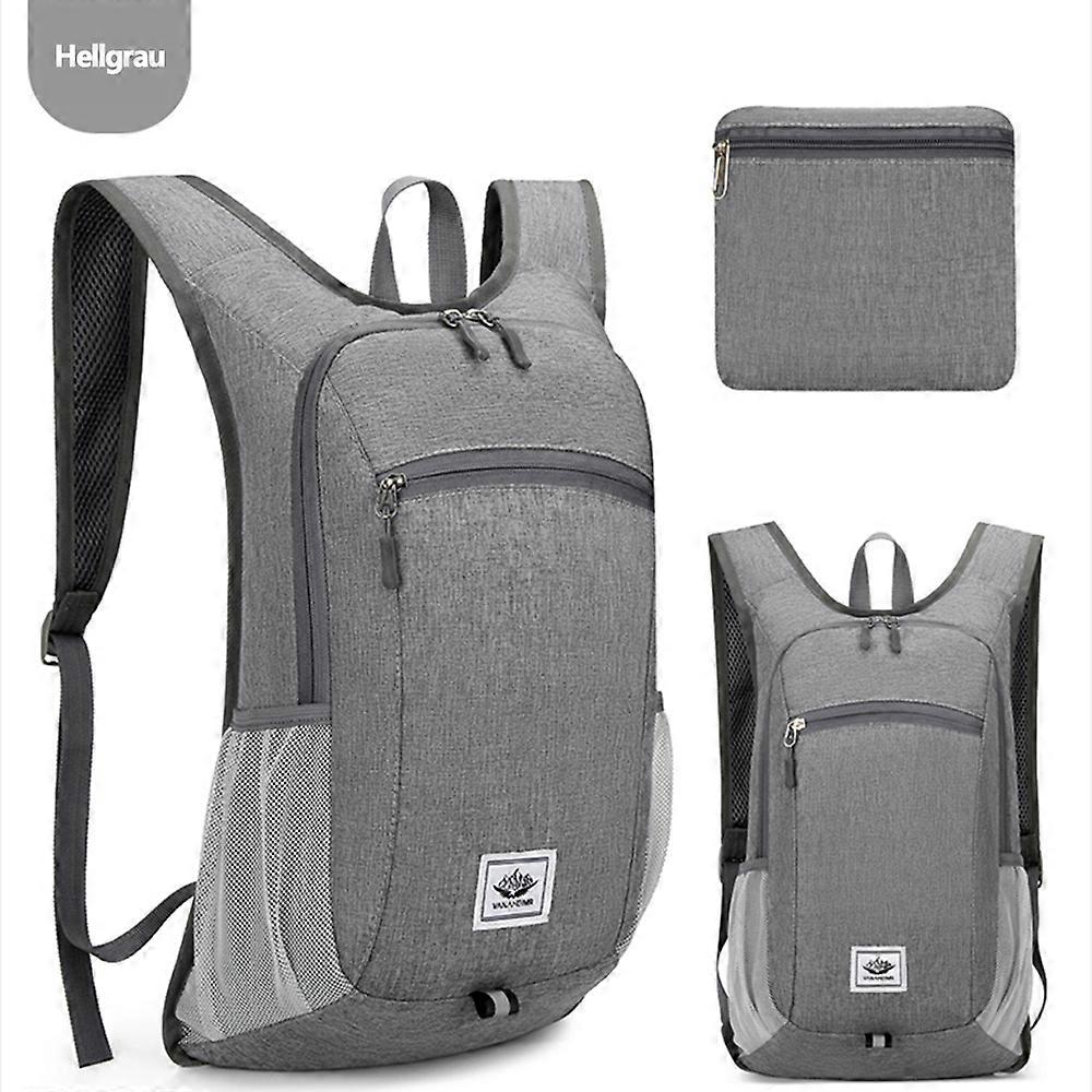 Space-Saving Backpack for Outdoor Activities - Grey
