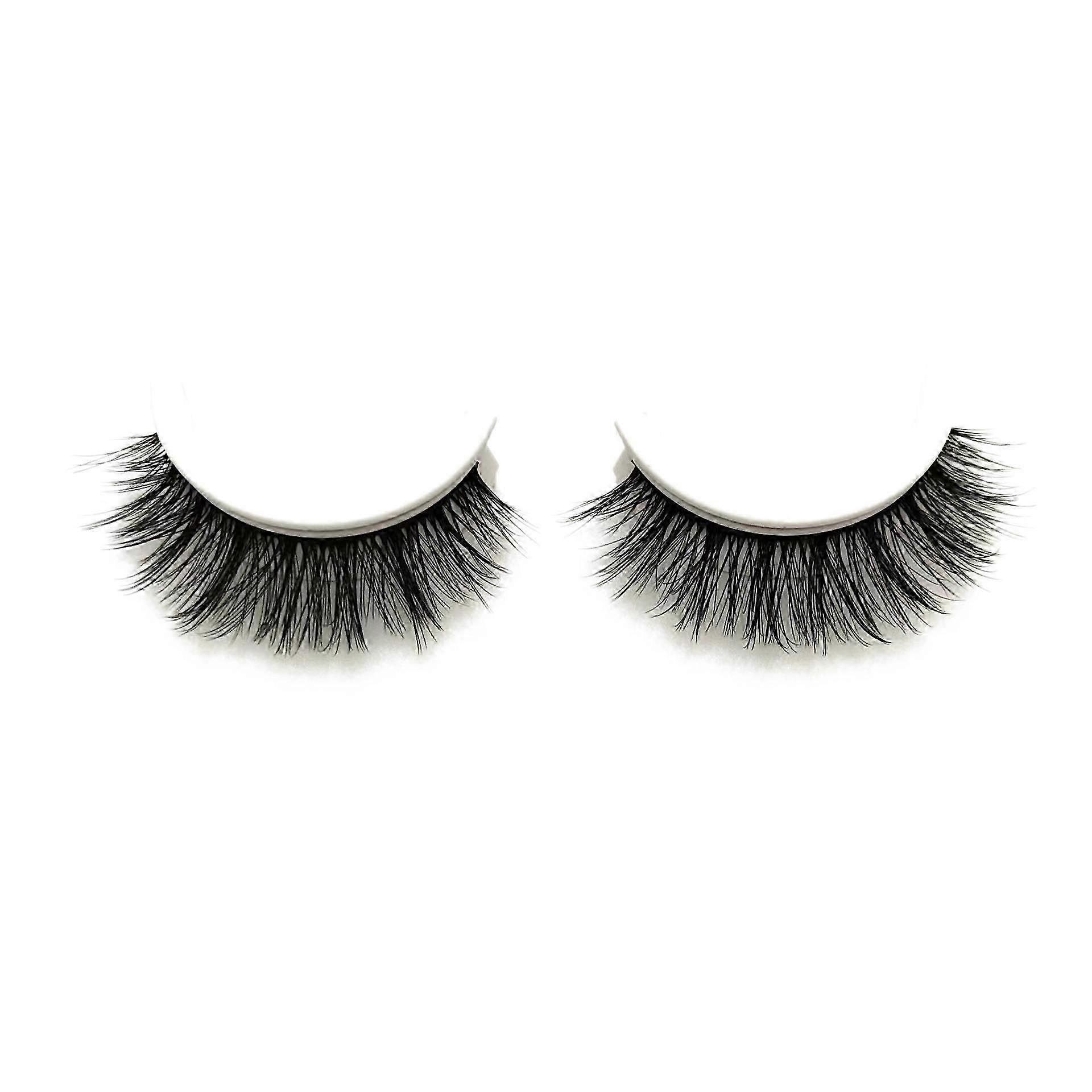 3Pcs Reusable Self-Adhesive False Eyelashes, Natural Fluffy Lashes