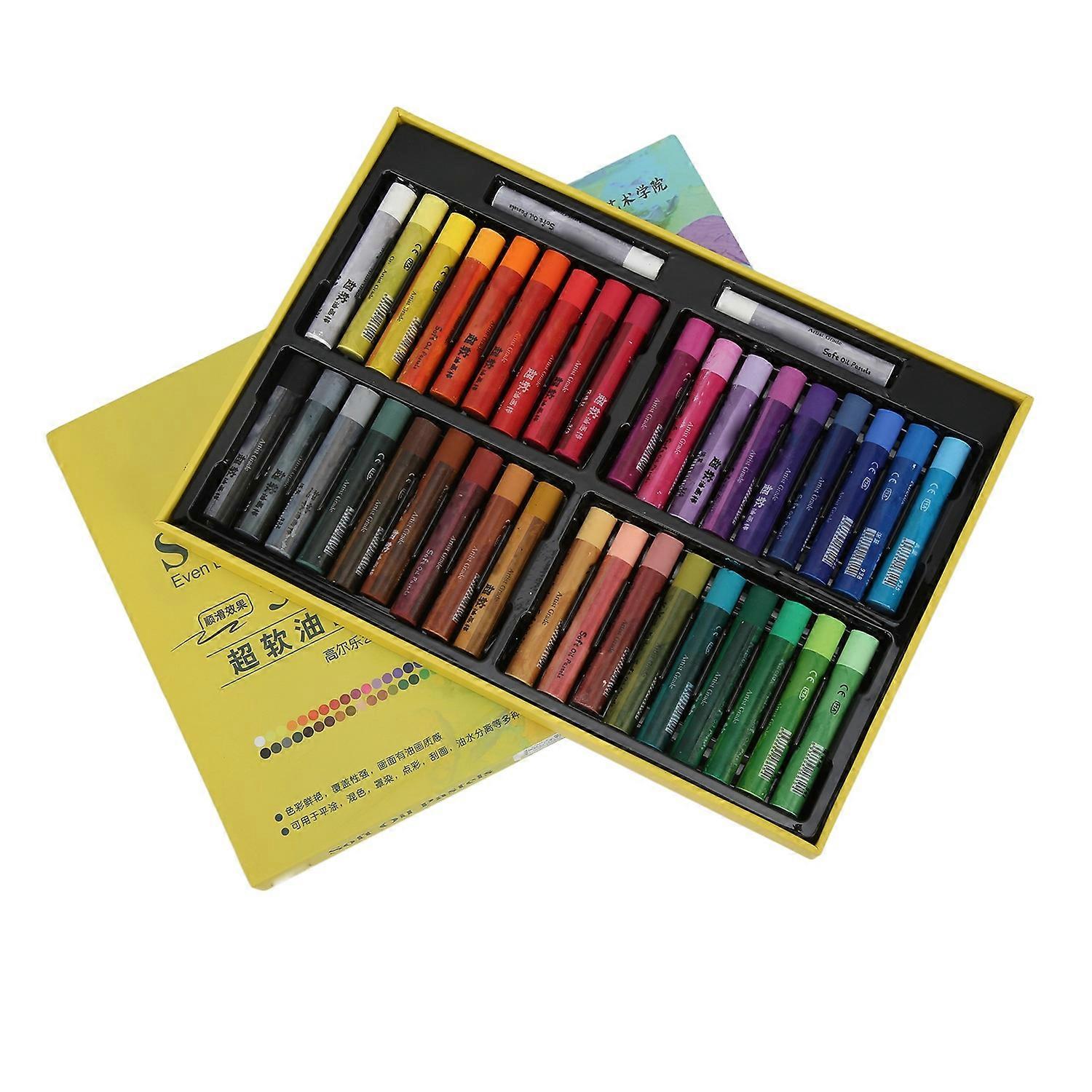 Oil Pastels Write Smoothly Bright Colors Waterproof Clean Easily 36 Colors Pastels Art Supplies for
