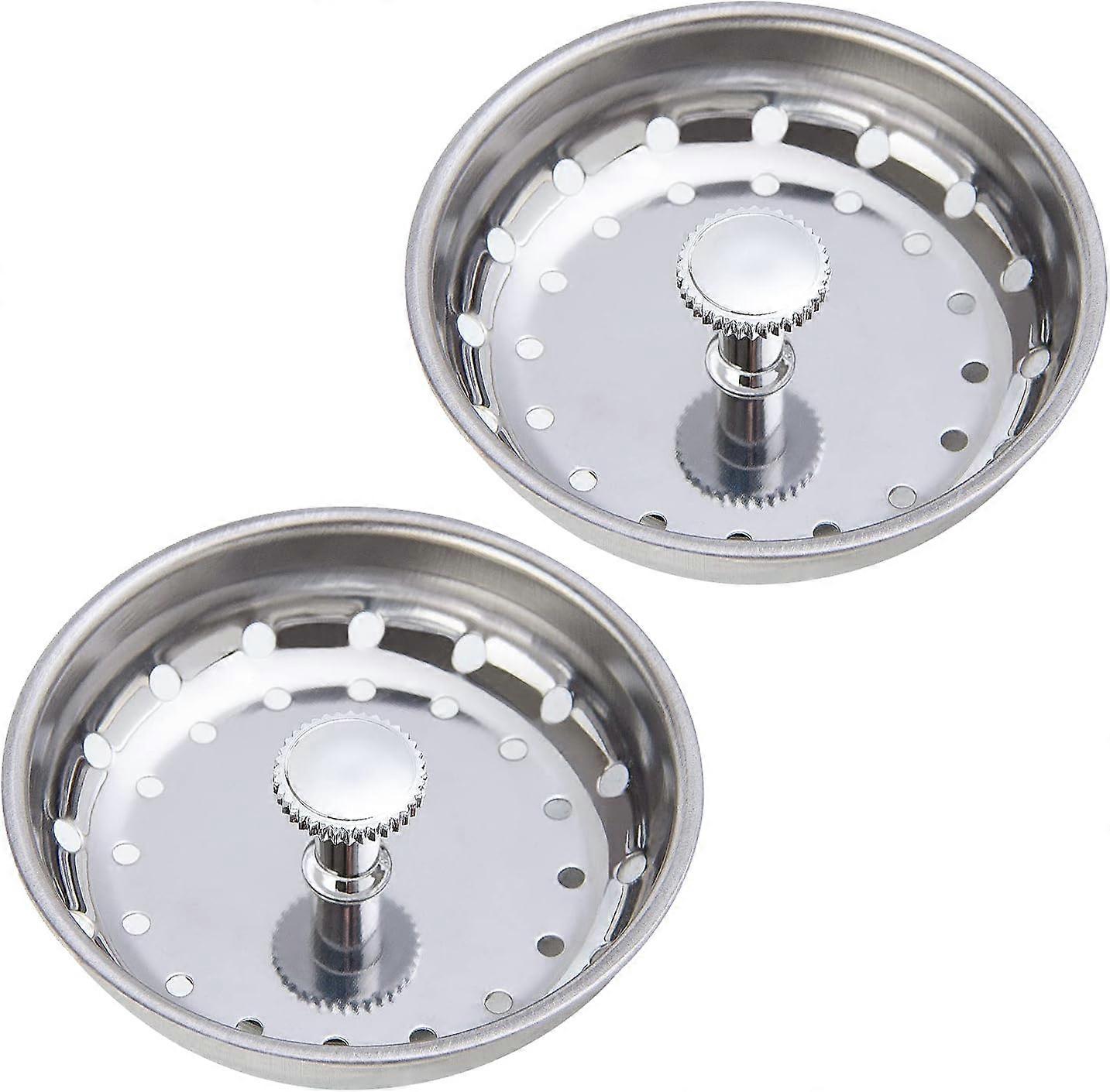 2-Pack Kitchen Sink Strainer and Stopper Combo Basket Replacement