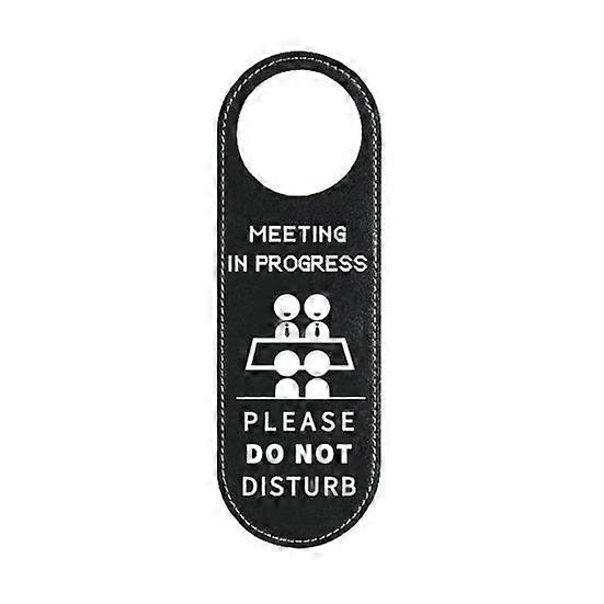 Double Sided Door Sign Hanging Reminder Signs Meeting in Progress Please Do Not Disturb Door Hanger for Hotel Office Meeting