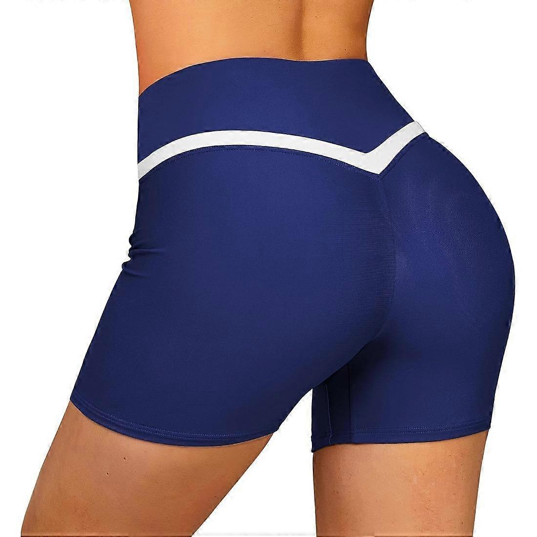Charmleaks Womens Swimming Shorts High Waisted Swim Shorts with Pockets Tankini Bottoms