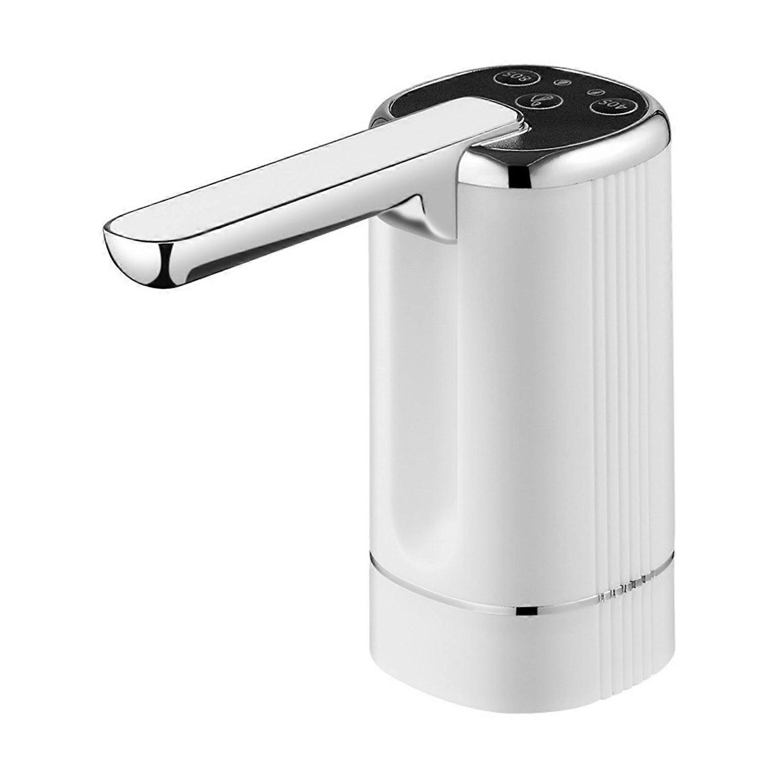 Pompe de bouteilles d’eau électrique portable Distributeur automatique d’eau potable Conceptions pliables Pompes à eau pour cruches de 5 gallons Blanc