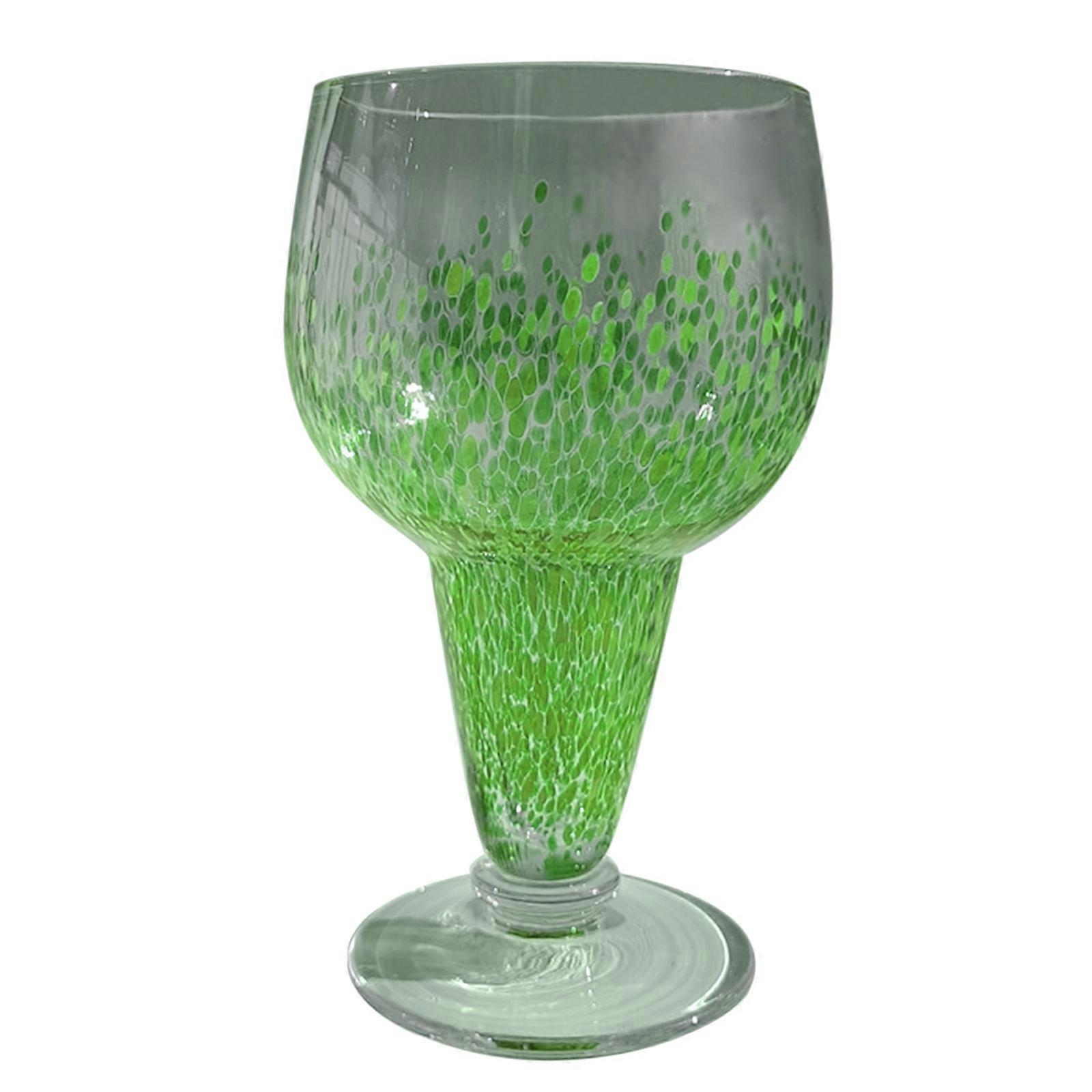 400ml for Creative Gradient Colored Dots Glasses Juice Beer Beverage Party Glass  Green