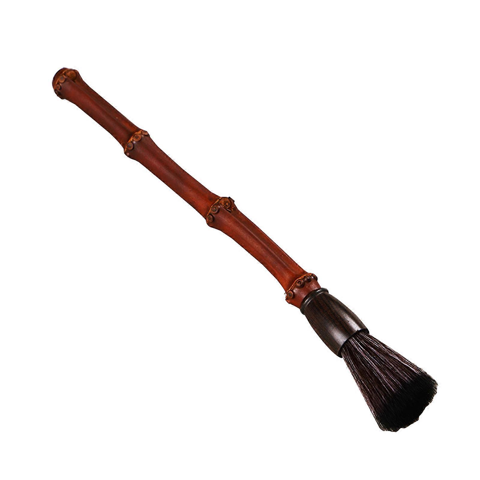 Utility Teapot Maintaining Brush Bamboo Root Tea Pot Brushes with Long Handle for Creative Durable Tea Ceremony Accessor