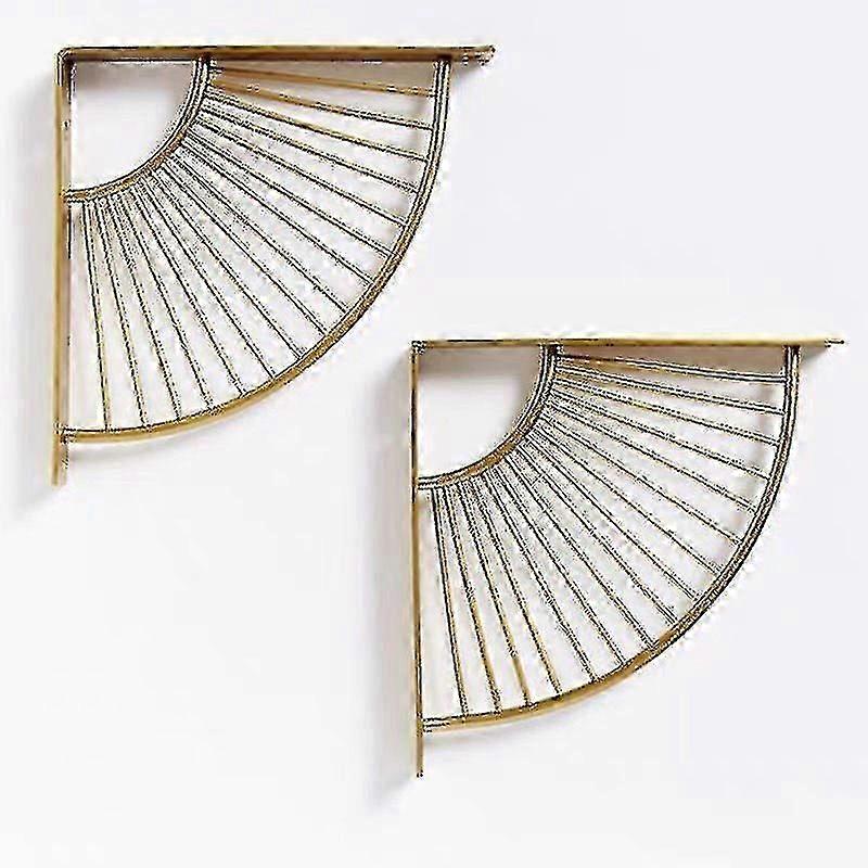 Wall Shelf Bracket, Stainless Steel Console Bracket, Metal Shelf Bracket, Wall Mounted Shelf Bracket, Floating Triangular Bracket, Fan Shape, For Kitc