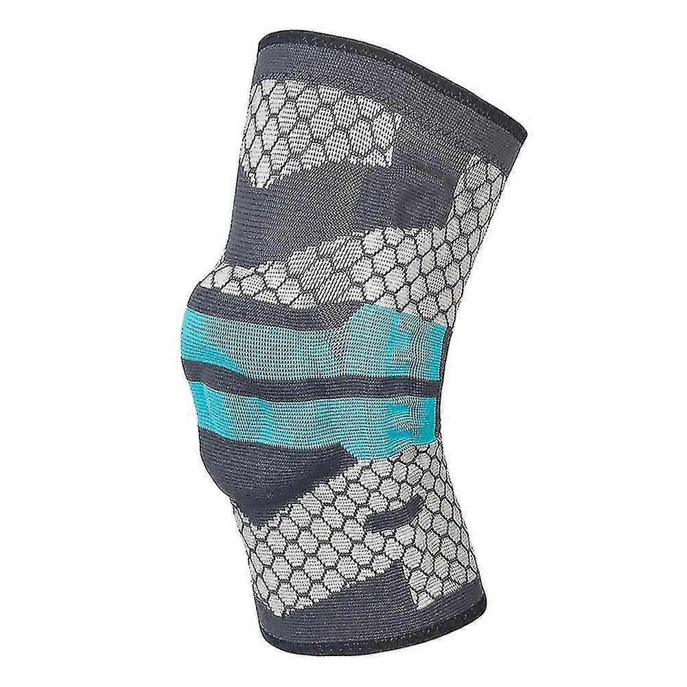 Sports Knee Pads Spring Silicone Leggings With Knee Pads Blue XL