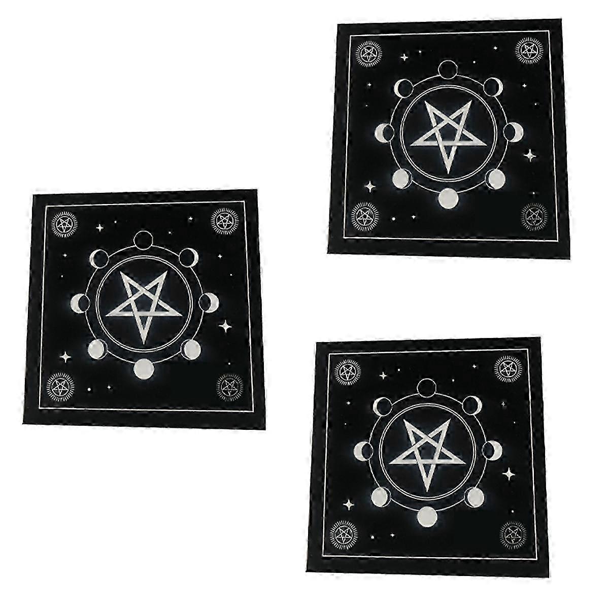 Type B Tarot Tablecloth Velvet Mat Five-Pointed Star Tablecloth Beautiful Pattern Tablecloth