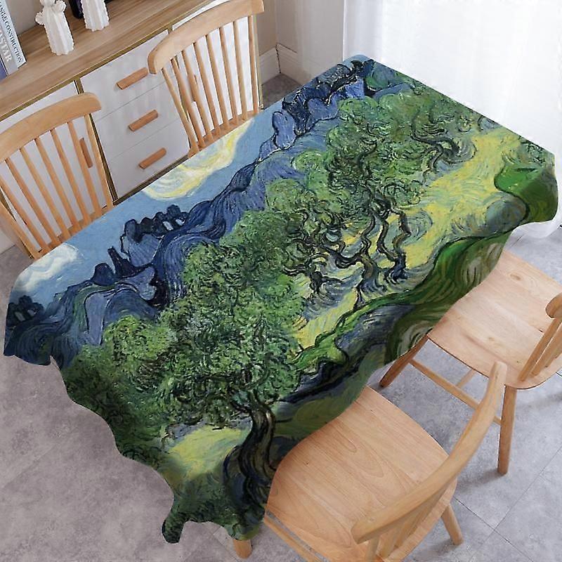 Van Gogh Oil Painting Waterproof Coffee Table Table Cover Rectangular Tablecloths Party Decoration Table Cloth Manteles Desk mat-574